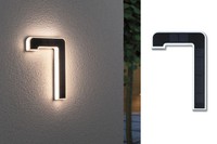 Solar LED Hausnummernleuchte Inkl. Wechselbarer Akku Nummer 7 IP44 3000K 6Lm Sch