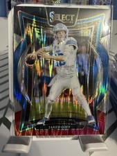 2024 Panini Select - Concourse Jared Goff #36 Black & Red Shock Prizm