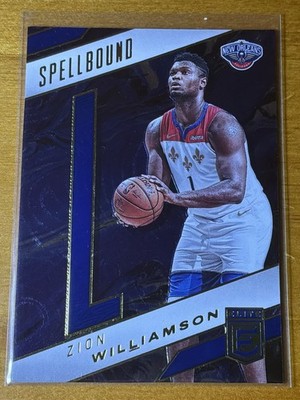 Zion Williamson 2021-22 Panini Donruss Elite SPELLBOUND "L" #Blue /99