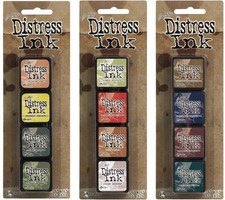 Ranger Tim Holtz Distress Mini Ink Pad Kits - 10, 11 and 12 Bundle