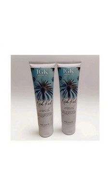 (2)  IGK RICH KID WAVE ENHANCING AIR-DRY CREAM FULL 5 OZ, COCONUT OIL ALOE VERA 