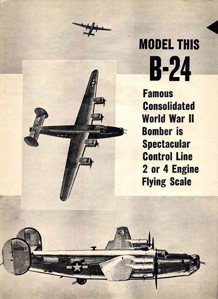 Model Airplane Plans (UC): B-24 Liberator 68