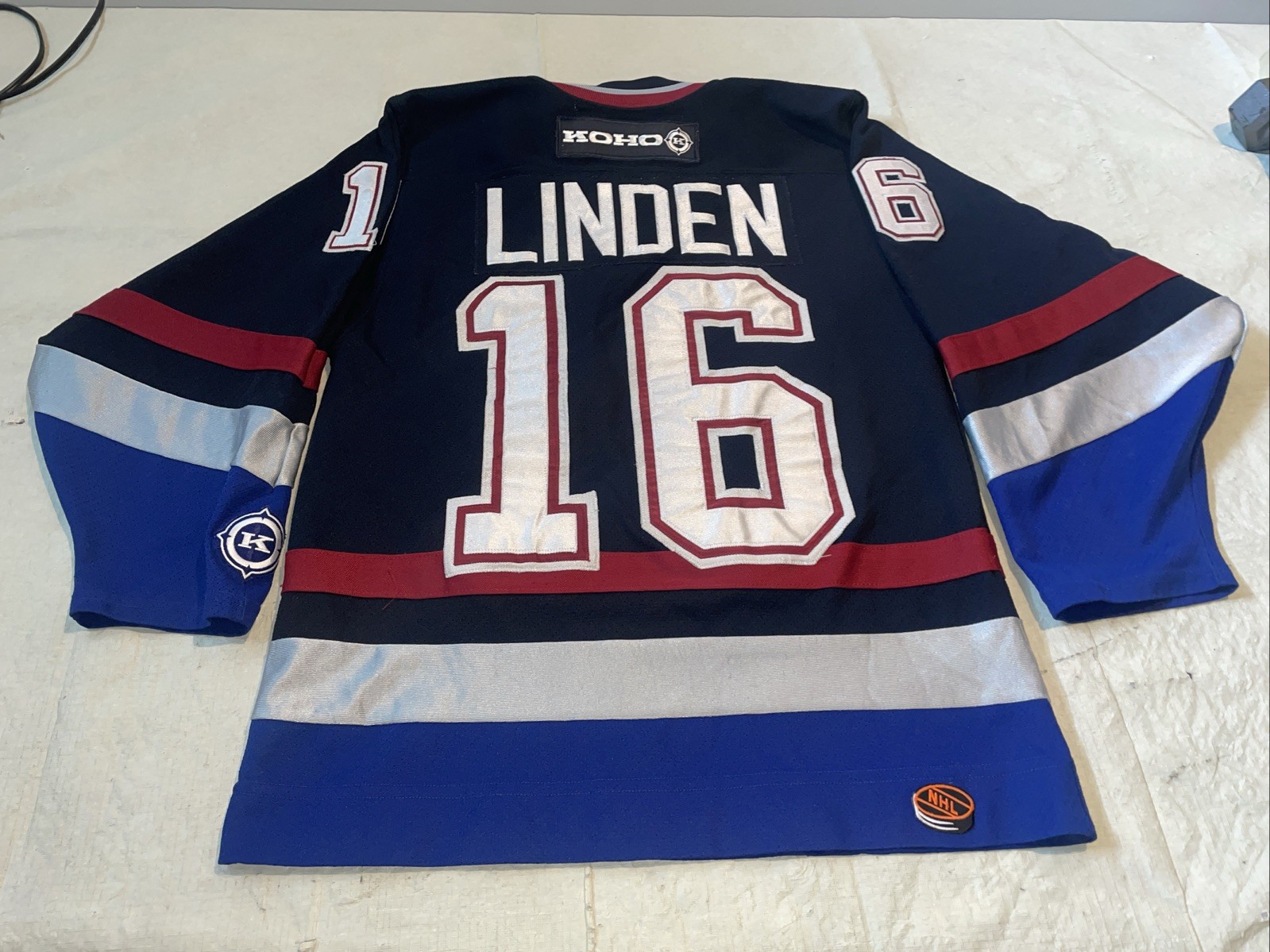 Trevor Linden Koho Vancouver Canucks Blue Jersey Mens Small Clean Sewn Nhl 90s