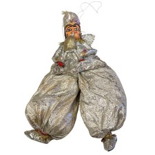 Vintage Handmade Rajasthani Kathputli Folk Art Puppet Doll Traditional Attire