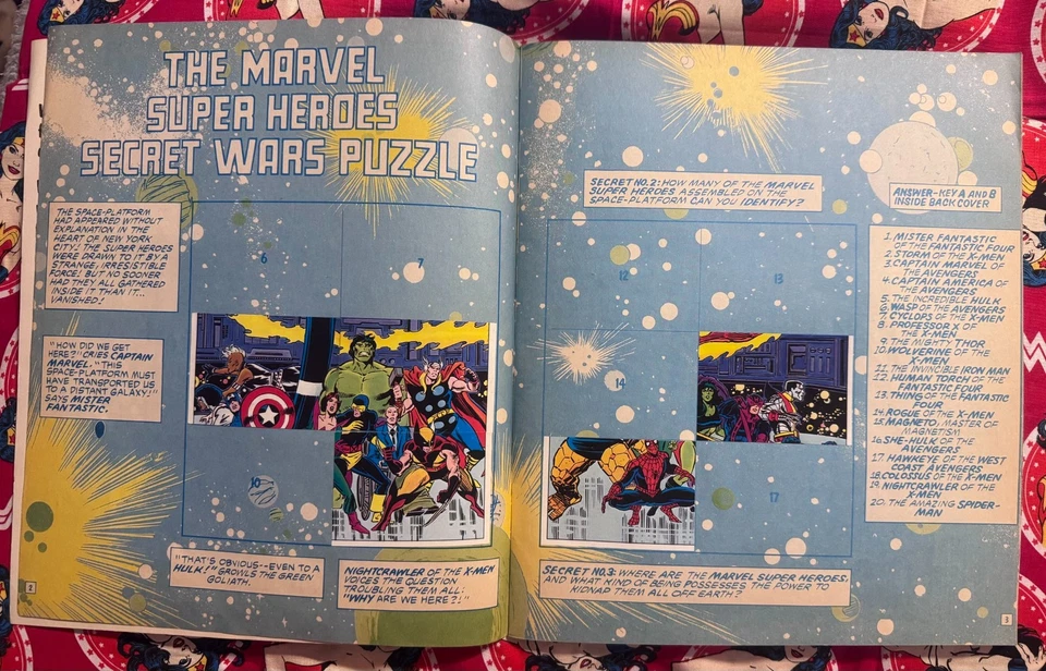1986 PANINI MARVEL SUPER HEROES SECRET WARS STICKER ALBUM + 119 STICKERS RARE UK - Image 4 of 4