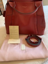 Image of Radley Baylis Road Red Leather bag NWT