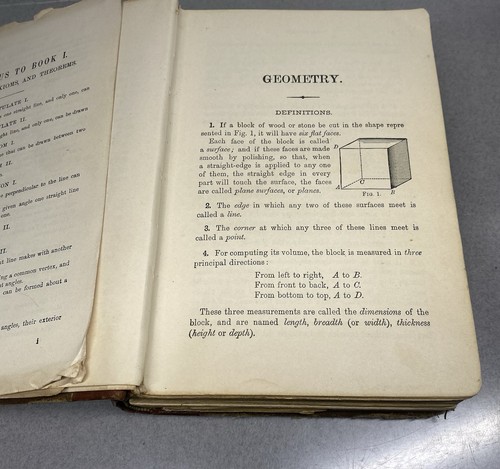 Antique 1894 School Math Book ~ Textbook Of Geometry ~ Wentworth - Picture 12 of 18