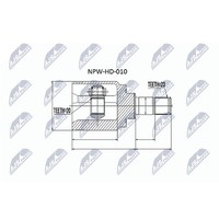 NTY NPW-HD-010 Gelenksatz, Antriebswelle