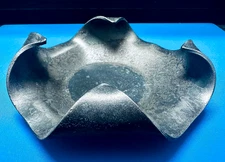 Vintage Heavy Solid Iron Cast Metal Ashtray or Small Dish or Hot Stand 5.75"