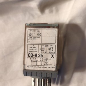 Releco C3-A 35 Plug-In Relay 110VAC 6A 3PDT 11-Pin Control Equipment Panel