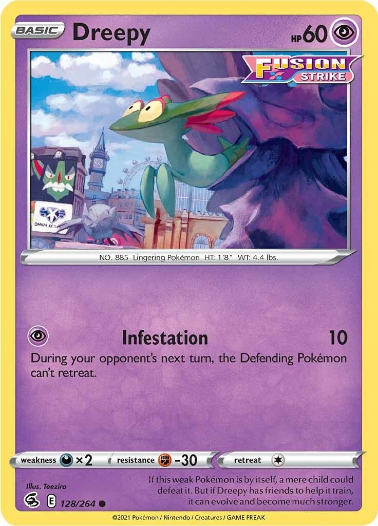 Pokemon Dreepy [SWSH08: Fusion Strike - 128/264]