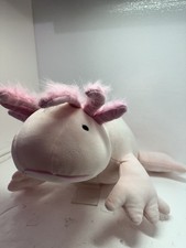 Pillowfort Weighted Axolotl Plush Gently Loved Pink