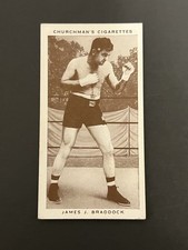 1938 Churchman's Cigarettes Boxing  #6 JAMES BRADDOCK  EX-EX+