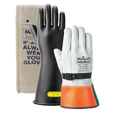 Ansell Rig011y-Kit Glove Kit, Rubber, 11" Length, Yellow, Size 10