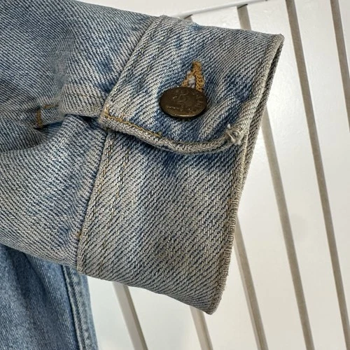 Vintage Lee Hard Rock Cafe Los Angeles Denim Jacket USA 90s Guitar Pins  Medium image 12