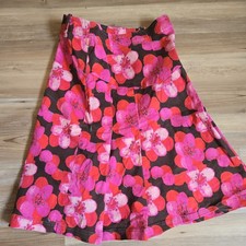 Oilily Skirt Size 34 Pleat Pink Floral Tropical Morocco