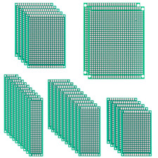 32Pcs Double Sided PCB Board Kit 5 Sizes Green Prototype Board for DIY Soldering