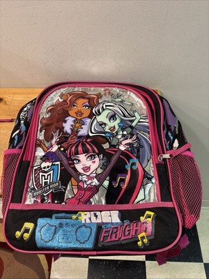 Monster High Backpack Book bag 2015 Mattel FREE SHIPPING