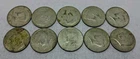 (Lot 38) 1965-69 40% Silver Kennedy Half Dollar Lot Of 10 Halves