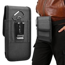 For Samsung S25 S24 S23 S22 S21 S20  Ultra Case Nylon Belt Clip Holster Pouch