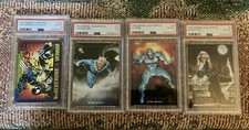 Lote de 4 cartas de Marvel Masterpieces/Universe 1992/93 (Black Cat, Quicksilver y más)