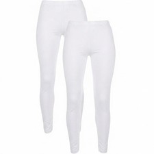 LADIES WOMENS VISCOSE PLAIN STRETCHY SOFT LEGGINGS WITH ELASTICATED WAIST