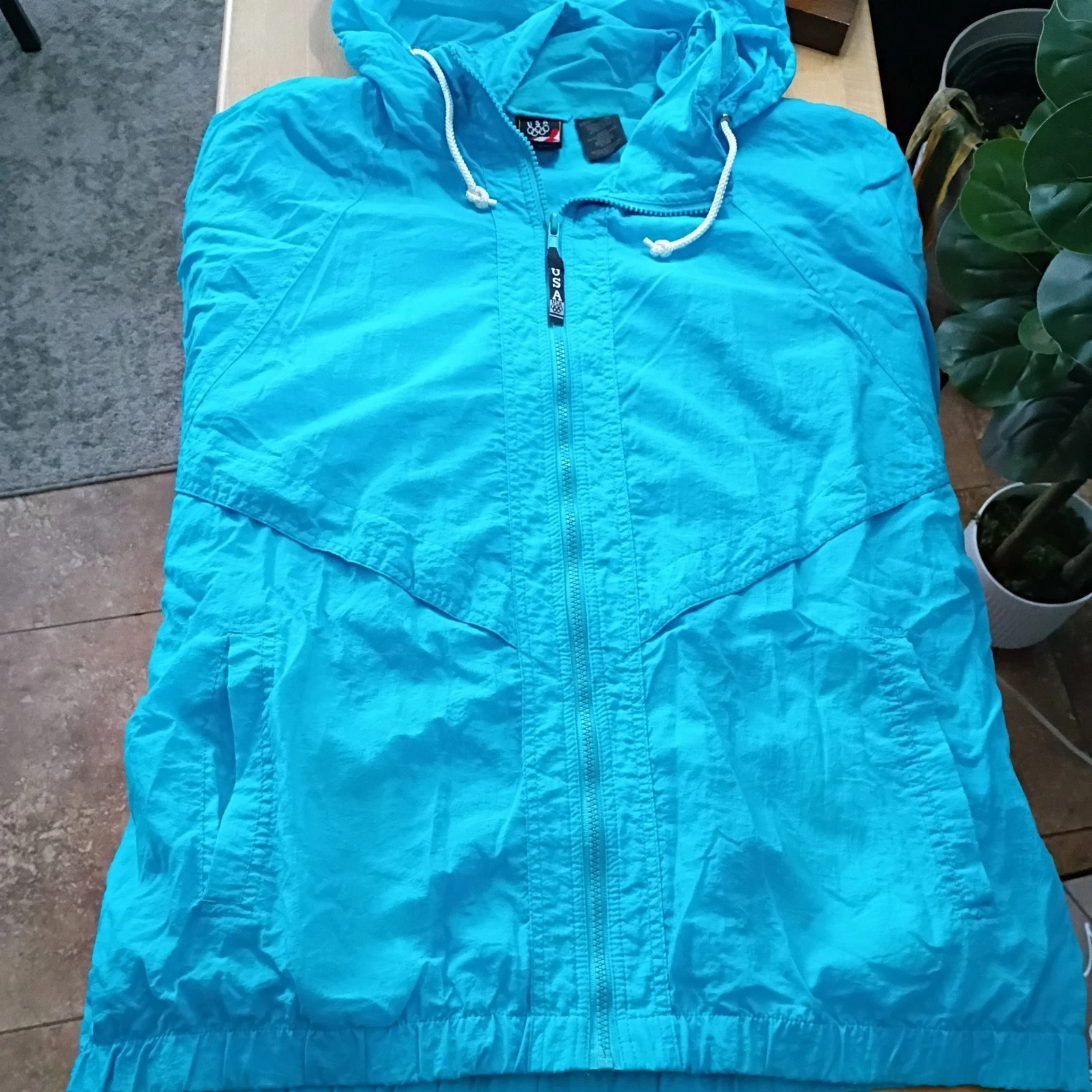 USA Olympic Vintage 90s Lightweight Packable Jacket Size 2XL