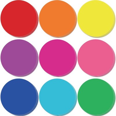 108 PCS 3.5 Inch Round Circle Cutouts Assorted Color Classroom Wall Decor