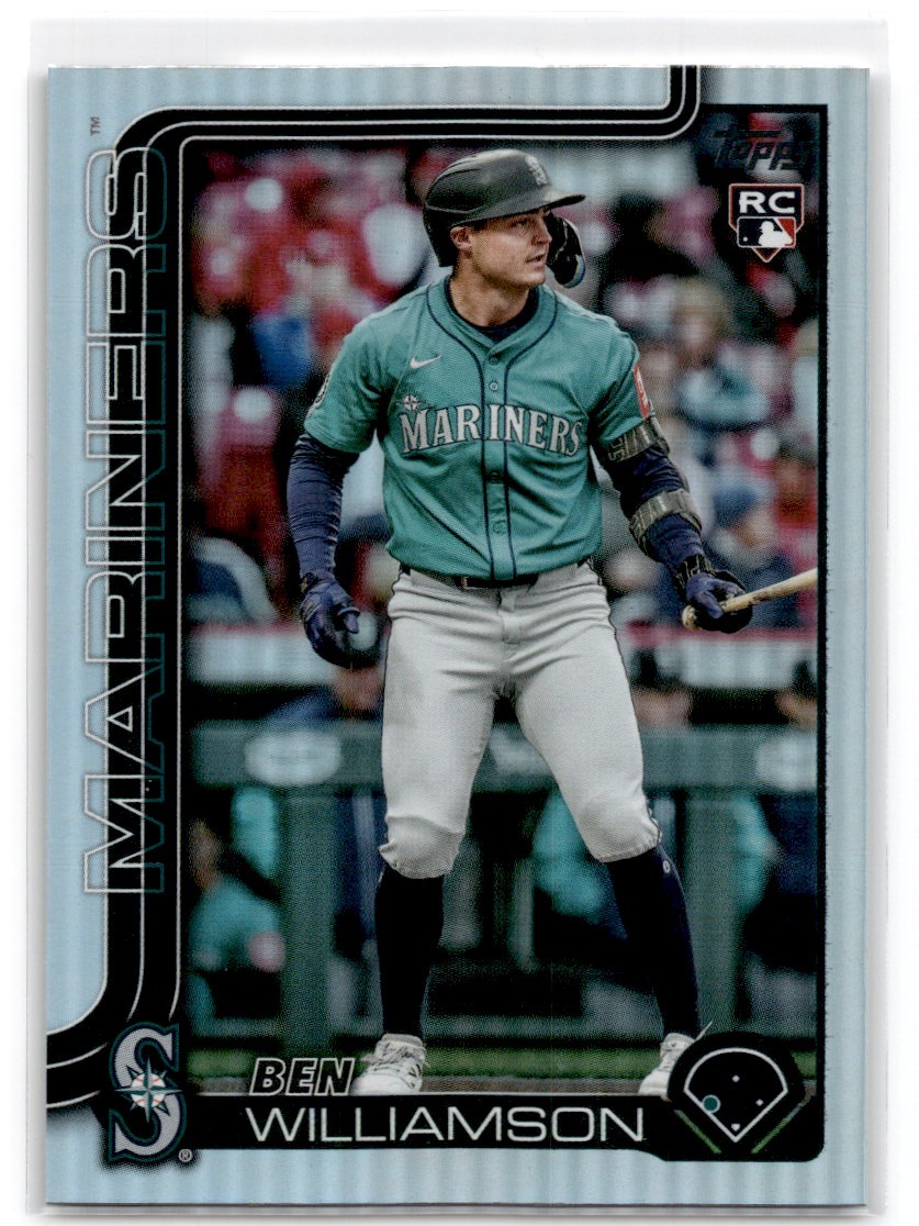 2025 Topps Update Rainbow Foil Ben Williamson RC Seattle Mariners #US130