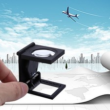 Folding 8X Magnifier with LED for Reading Assistance and Inspection