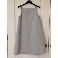 Gareth Pugh A Line Mini Dress Grey Ivory 38/4