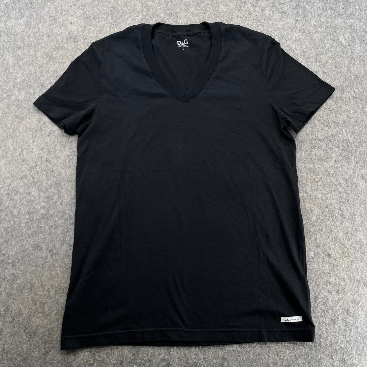 Dolce & Gabbana D&G Mens Black Basic Plain T Shirt Size XS | eBay