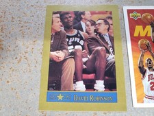 David Robinson San Antonio Spurs 1990 - 1991 Blue STATZ Gold Border Full Size