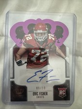 2013 Panini Crown Royale - Eric Fisher #138 Purple Die-Cut Crown Signatures /10