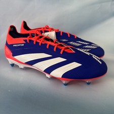 Adidas Predator Elite SG Men's Size 8.5 Blue Orange White Soccer Cleats IF6323
