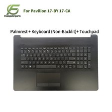 New L48409-001 For HP 17-BY 17-CA 17BY Palmrest US Keyboard W/ 73H1 PTP Touchpad