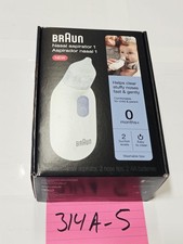 Braun Nasal Aspirator 1 Electric Suction 0m Baby White Washable Tips New