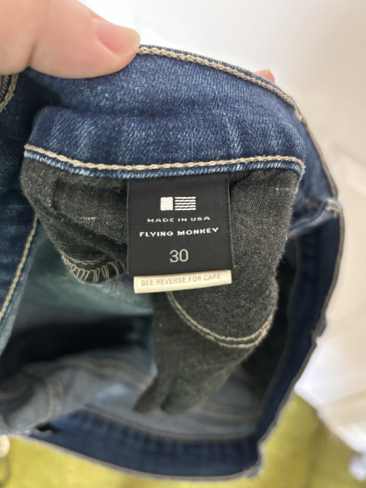 Flying Monkey Low Rise Patchwork Denim Shorts Siz… - image 7