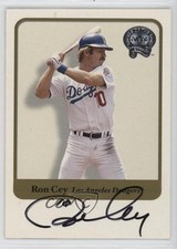 2001 Fleer Greats of the Game Ron Cey Auto n8a