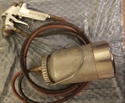 #ad DeVilbiss JGA 502 Paint Gun Pressure Pot $95.00