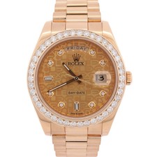 Rolex Day-Date 41mm Champagne Dial Watch Ref# 218238