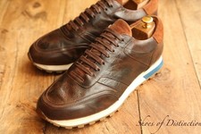 Oliver Sweeney Brown Tan Leather Suede Shoes Trainers Sneakers UK 10 US 11