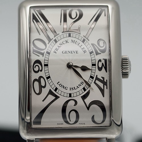 Franck Muller Long Island 1300 SC REL Relief Steel Automatic Silver Guilloché