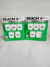 REACH Mint Waxed Dental Floss 9 Packs 900 Yards Total 100 yd Each