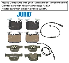 Front & Rear Brake Pad OES +Sensor for BMW 435i GC xDrive (M Sport Package)