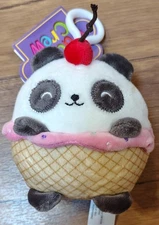 Cuddle Crew -Panda Plush Keychain Backpack Clips New