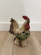 Ceramic Rooster Tealight Holder Farmhouse Chicken Candle Holder Rustic Decor