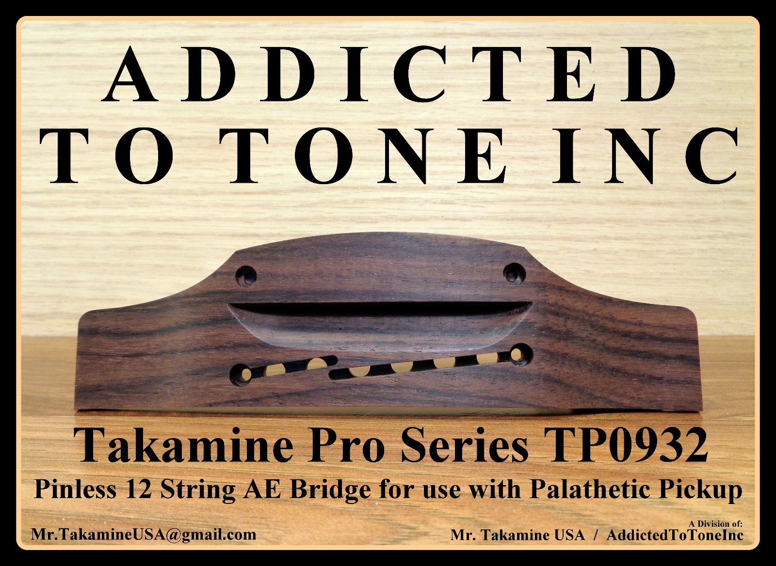 Ponte/Sella Takamine Pro Series TP0932 per Chitarra 12 Corde