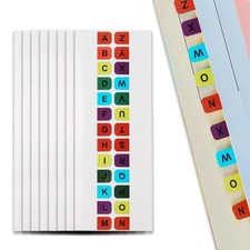 208 Pcs A-Z Sticky Alphabet Tabs, Self-Adhesive Letters Alphabet Stickers for...