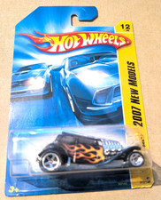 2007 hot wheels straight pipes #12/180/black/hw new model